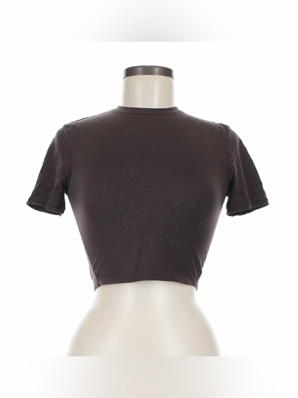 Lululemon Short Sleeve Crop Top - Dark Brown